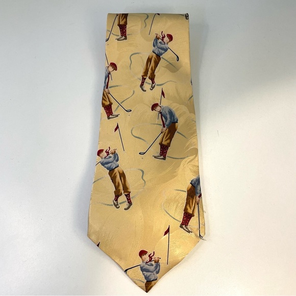 Tommy Bahama Vintage Swinger Golf Neckwear Gift Silk Tie New with Tag NWT - Picture 1 of 6